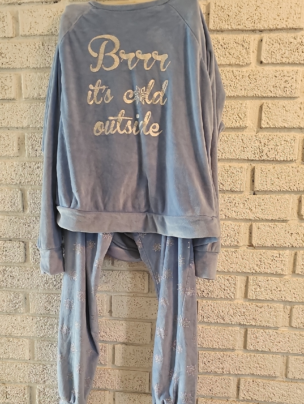 George Light Blue Velour Loungewear Set